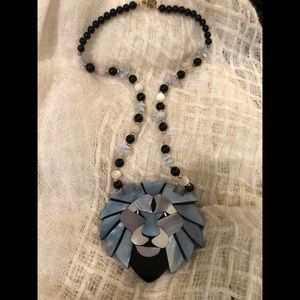 COPY - Lee Sands Designer Lions Head Mother of Pearl 18”